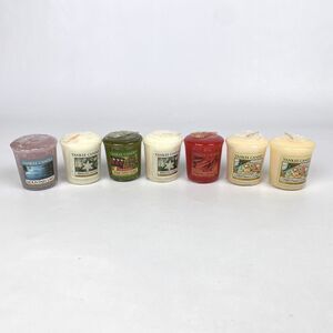 NEW Yankee Candle Winter and Home Votive Candles Set of 7 Fresh Wax SEALED